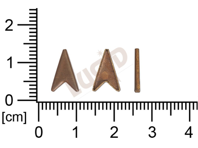 Kotlík fantazijní, kámen  10.0x5.0mm, plochý, se dnem, bez krapen