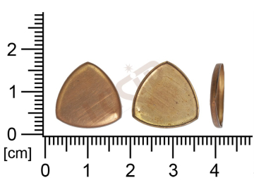 Kotlík fantazijní, kámen  15.0x15.0mm, plochý, se dnem, bez krapen