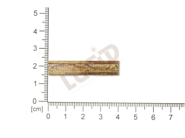 Decorative brass metal banding, 8 mm, full