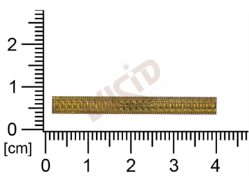 Decorative brass metal banding, 4 mm, full