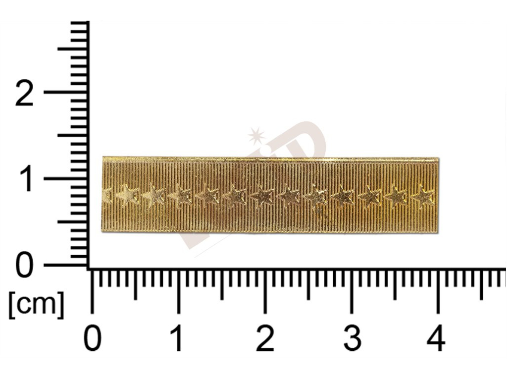 Decorative brass metal banding, 8 mm, full