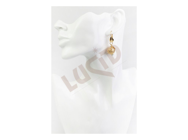 Jewellery earrings- small apple -gold