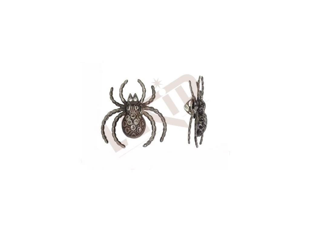 Brooch Spider - antique silver