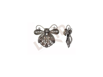 Brooche - butterfly - antique silver