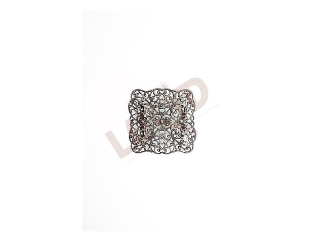 Clasp -  square - antique silver