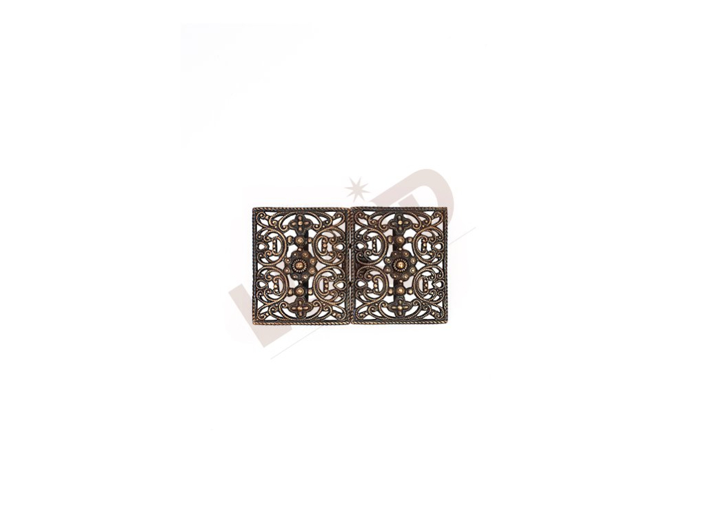 Clasp -  rectangle - antique copper