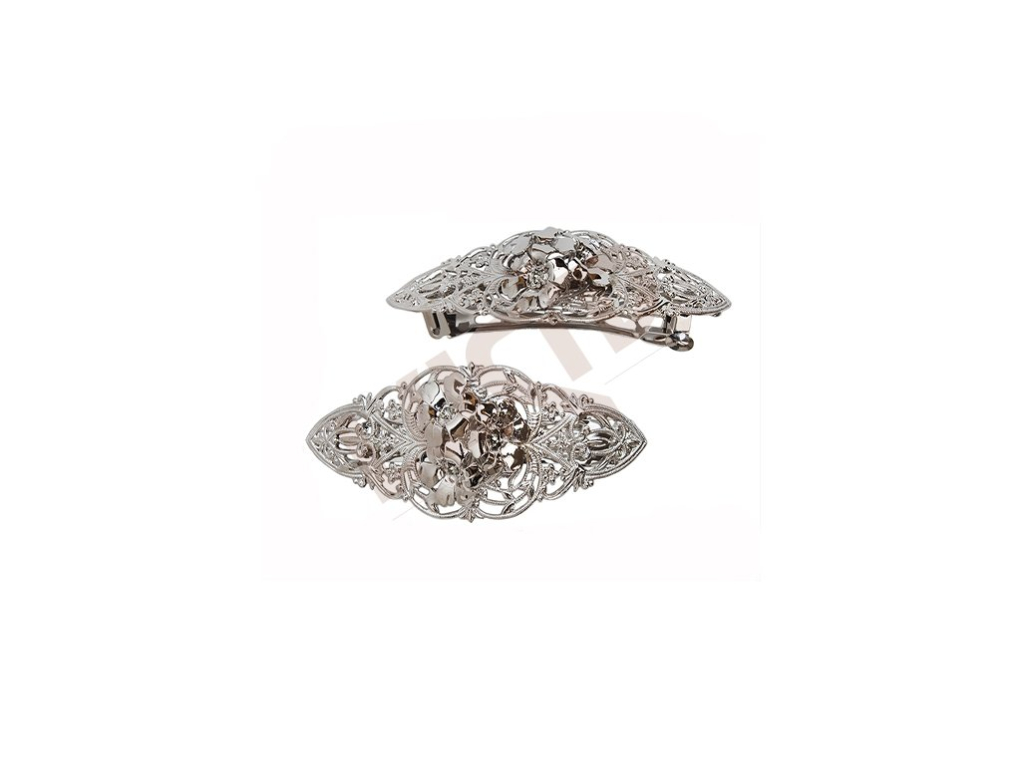 Hair clip - rhodium